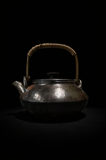 Silver Iron Tea Pot